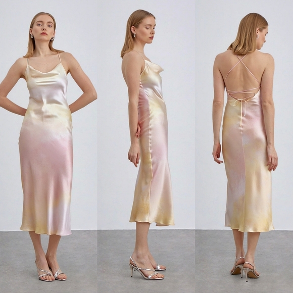 Silk Cottage Dress (M) main image 1